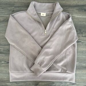 Elie Tahari Beige Quarter Zip Sweater